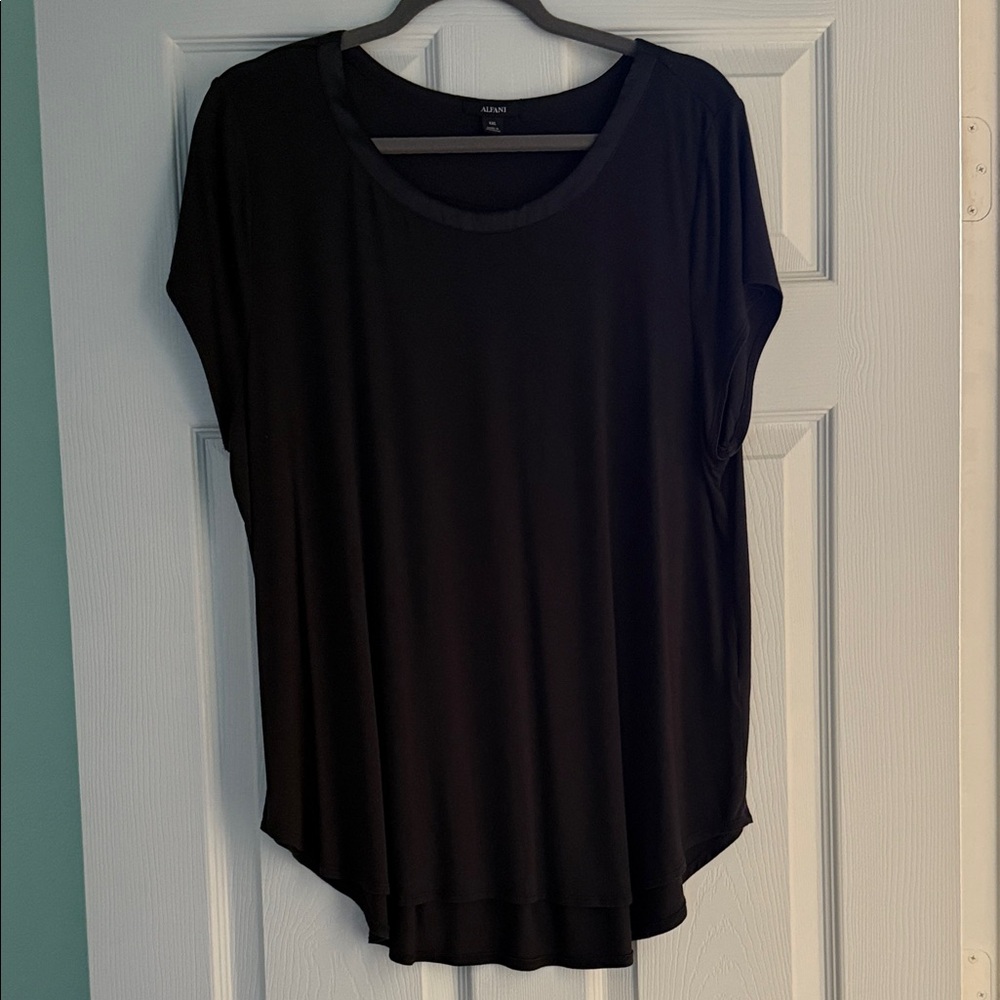 Alfani Classic Charcoal Short Sleeve Top